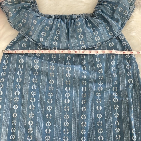 love, FIRE Off the Shoulder Denim Dress - Picture 8 of 8